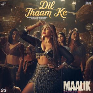 Dil Thaam Ke Lyrics in Hindi – Maalik,Dil Thaam Ke Lyrics Poster – Maalik Movie