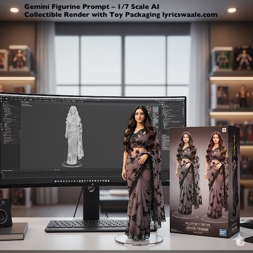Gemini Figurine Prompt – 1/7 Scale AI Collectible Render with Toy Packaging